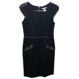 Kenneth Cole Black on Faux Leather Black Dress 2